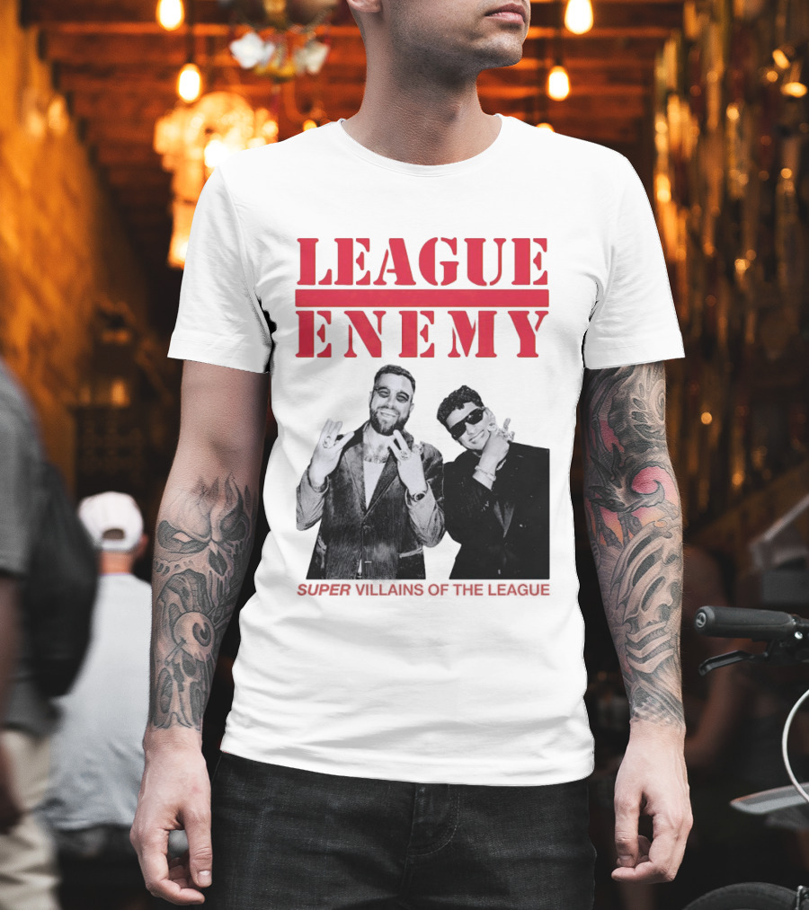 League Enemy Super Villains Of The League Patrick Mahomes Travis Kelce T-Shirt