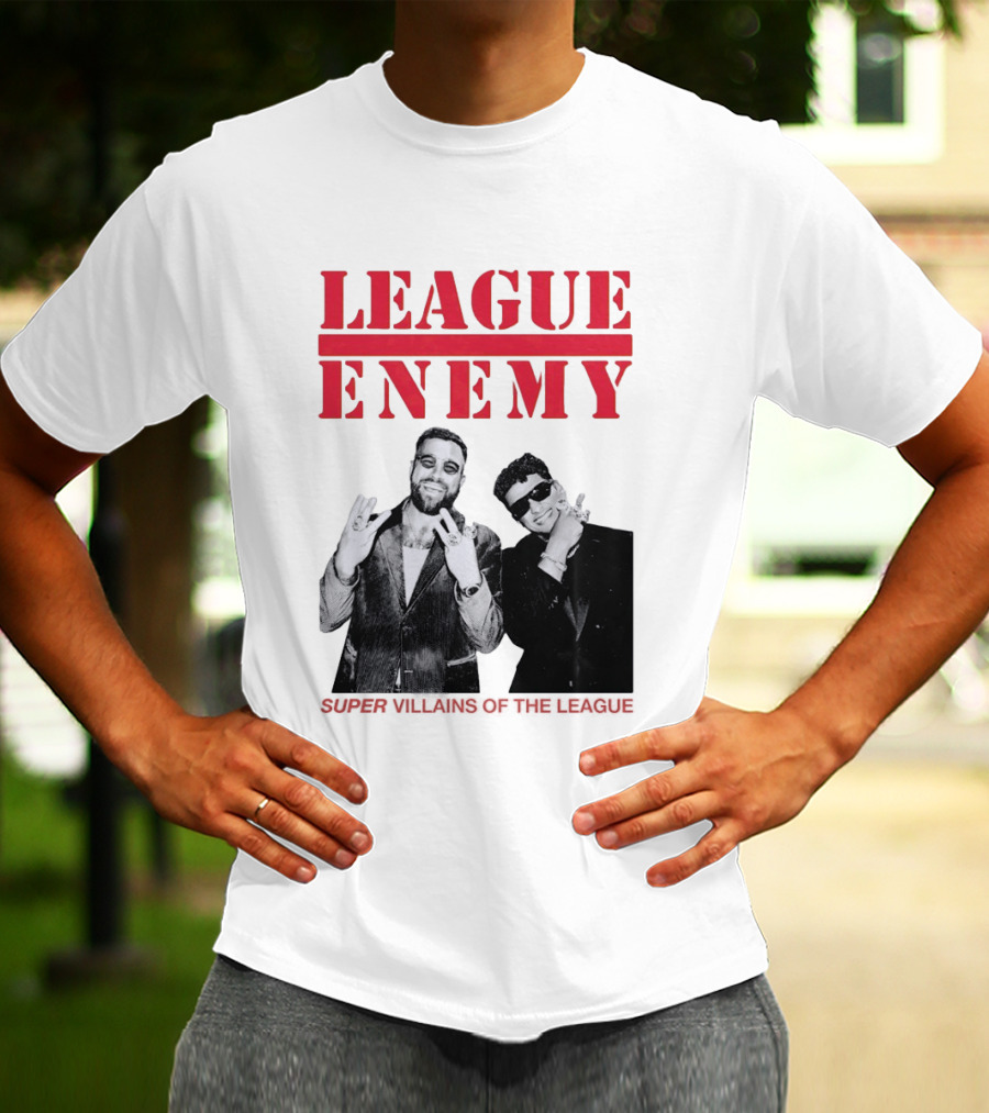 League Enemy Super Villains Of The League Patrick Mahomes Travis Kelce T-Shirt