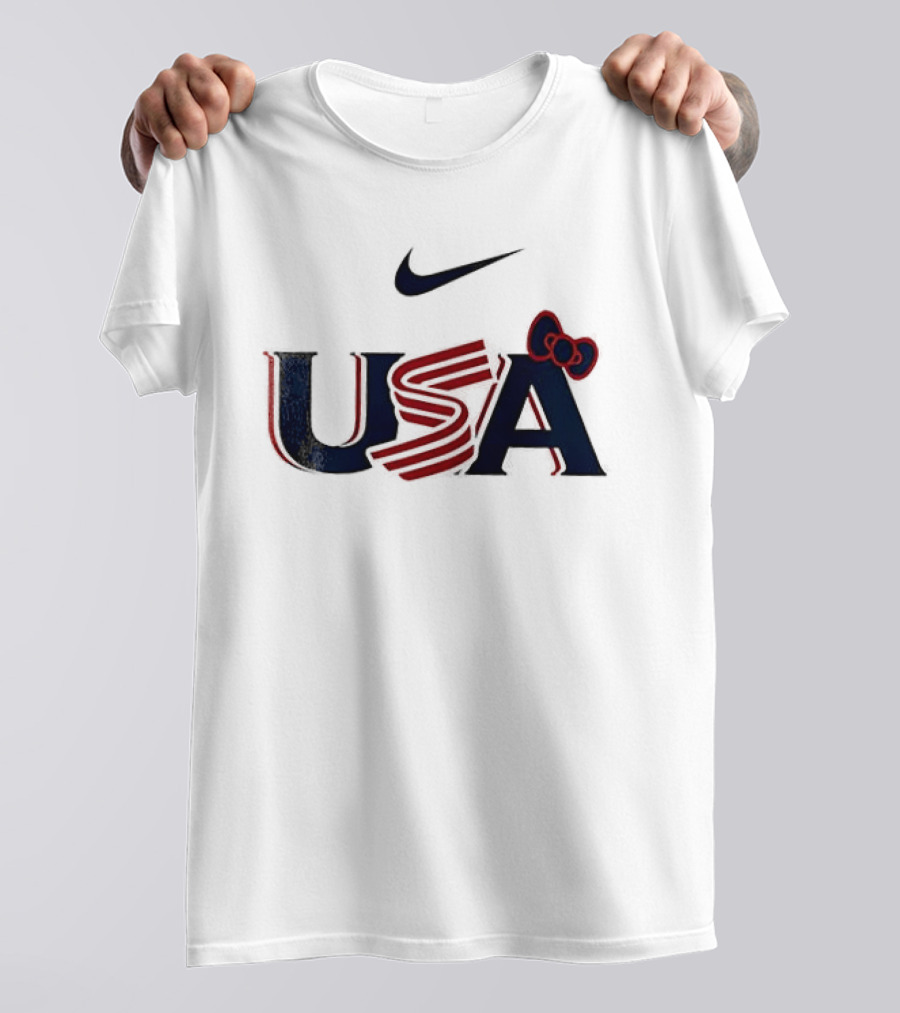 Nike USA Hello Kitty Collaboration Baseball T-Shirt