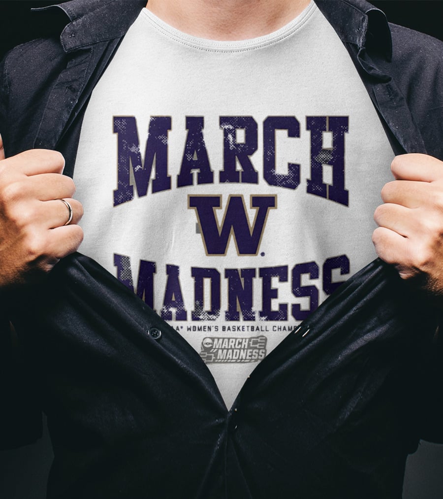 Washington Huskies 2026 NCAA Women's Basketball March Madness T-Shirt