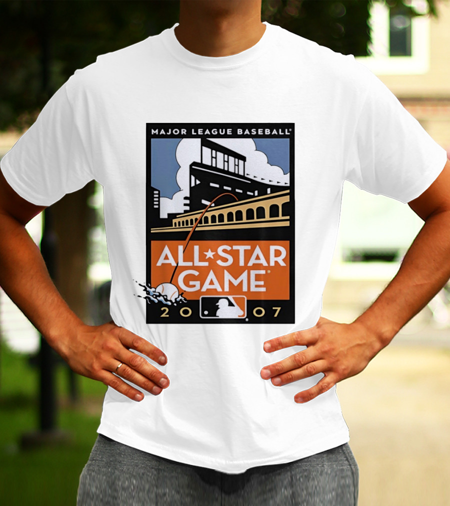 Major League Baseball All Star Game 2007 Stadium Illustrations T-Shirt