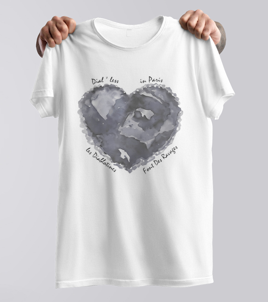 Blue Heart Les Diablotines Font Des Ravages Paris Dial'less T-Shirt