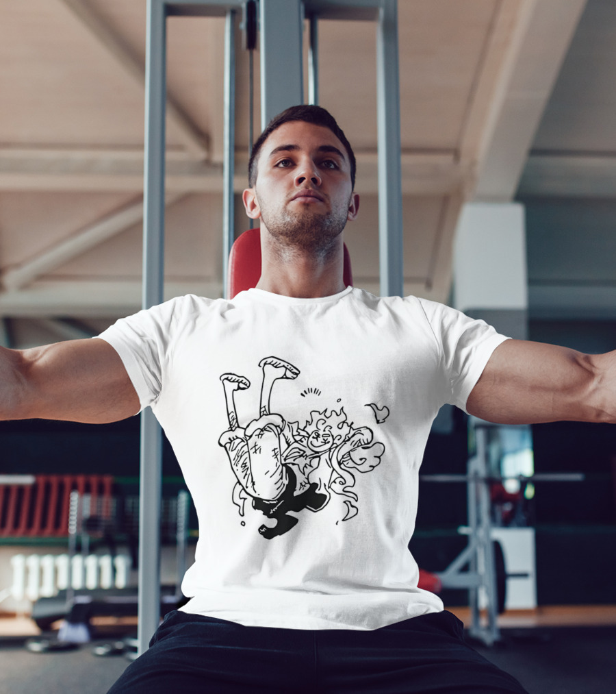 Luffy Gear Fifth Transformation Energetic Pose One Piece 5 T-Shirt