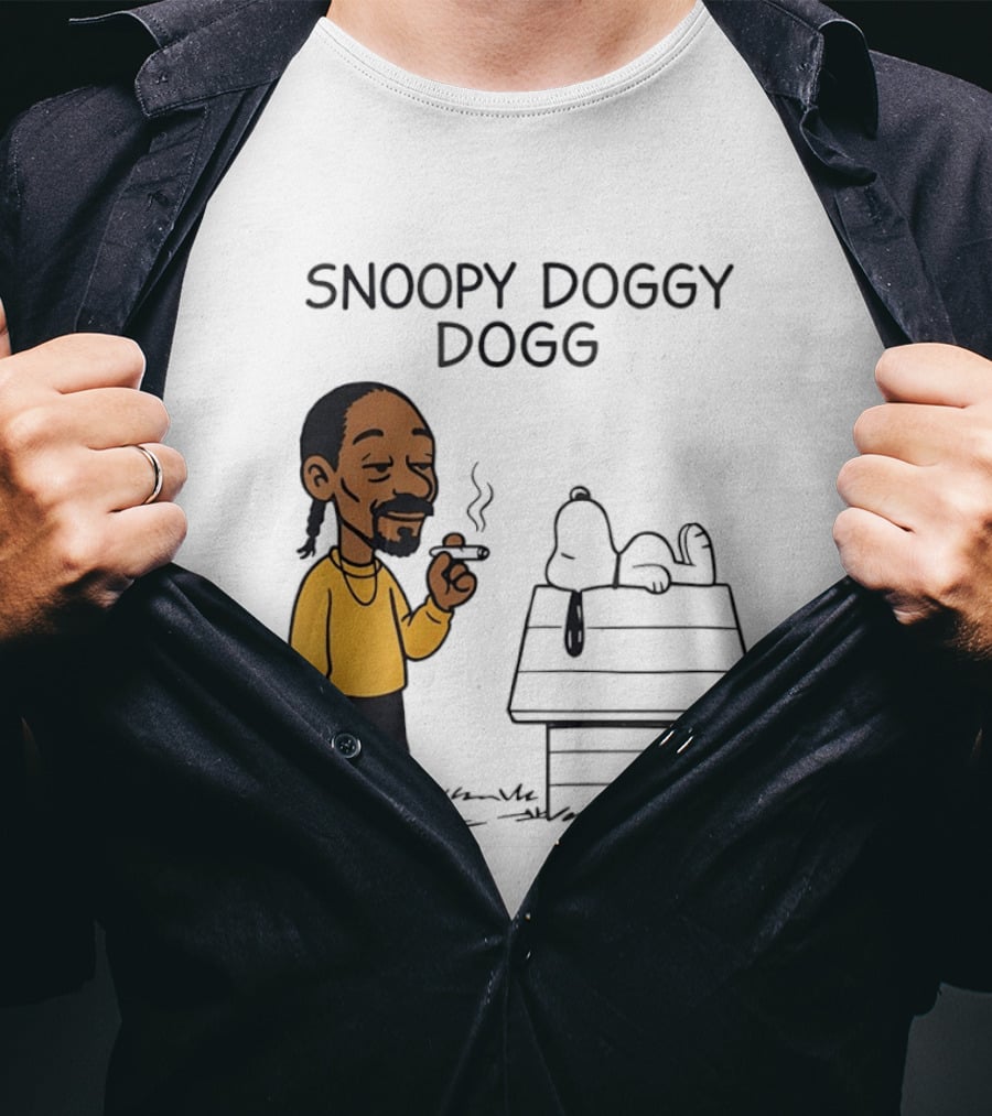 Snoopy Doggy Dogg Snoop Dogg And Snoopy Mashup T-Shirt