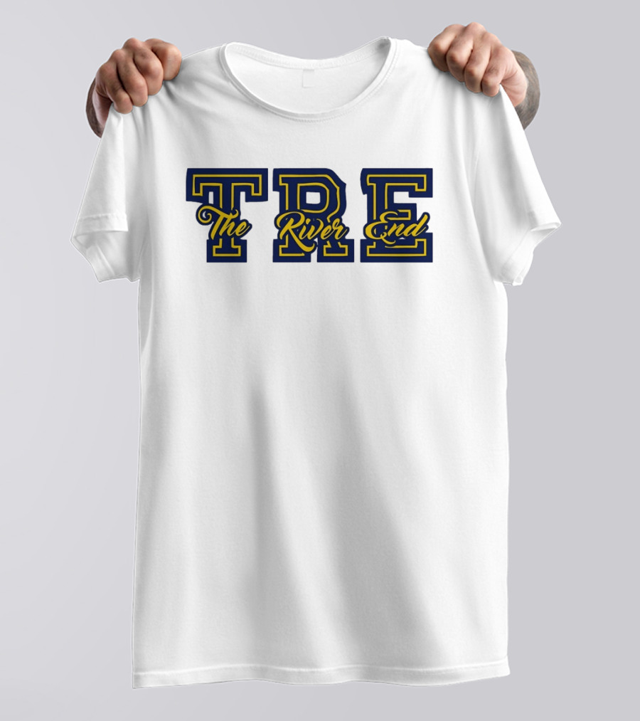 TRE The River End Supporters Section Bold Lettering T-Shirt