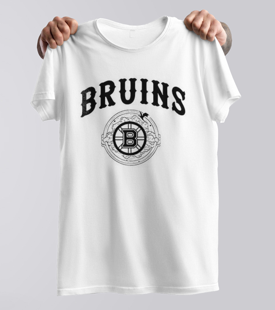 Boston Bruins B Emblem Hockey Night Collaboration T-Shirt