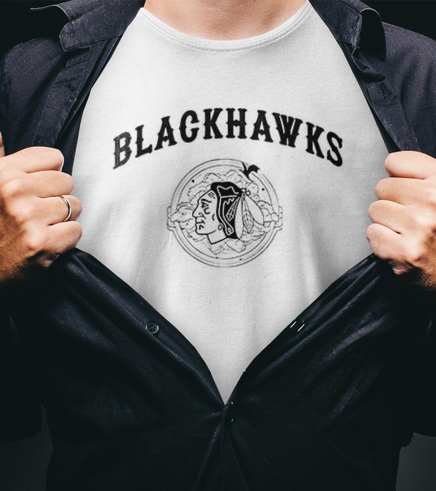 Blackhawks Fourth Wing Night Collaboration T-Shirt