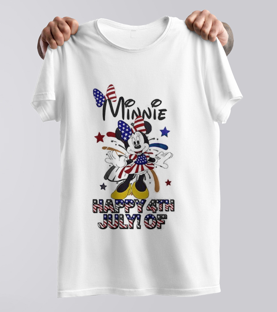 Minnie Mouse Happy 4th July Party In The USA Celebration T-Shirt