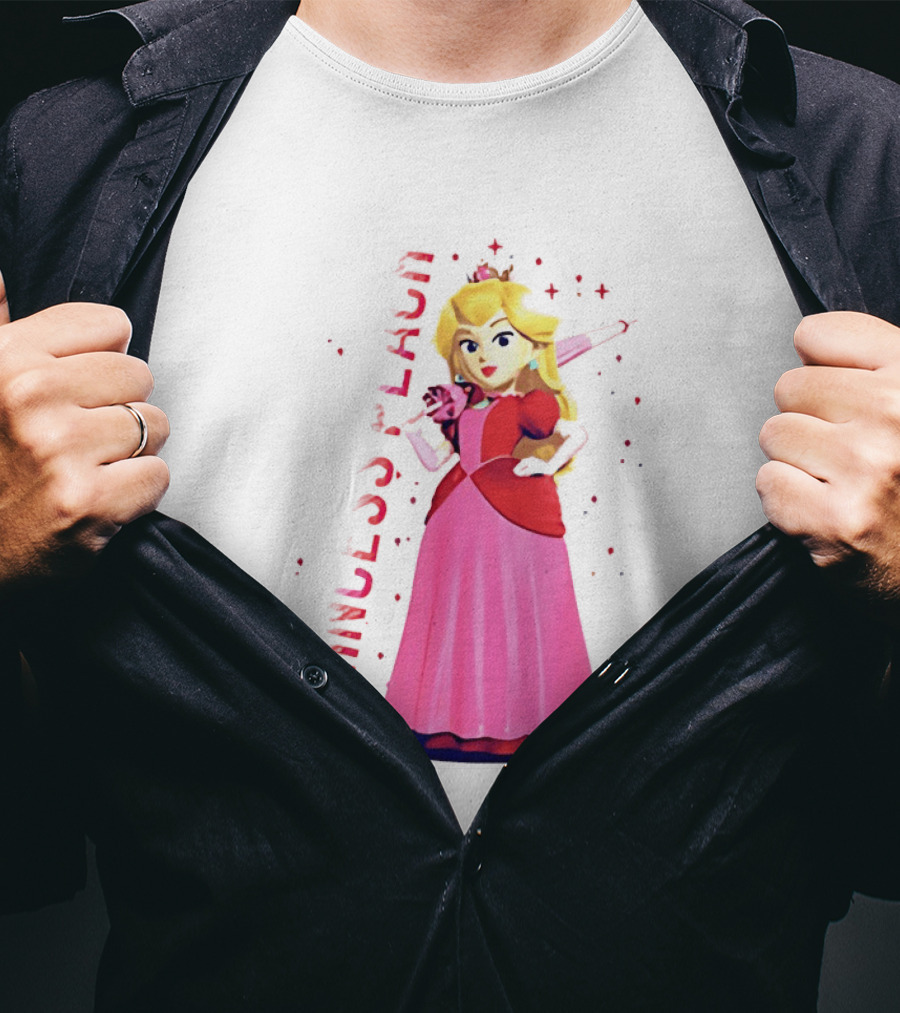 Princess Peach Animated Character Princess Peach The Movie T-Shirt