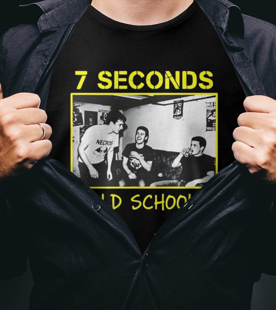 7 Seconds Old School Necros Punk Band Scene T-Shirt