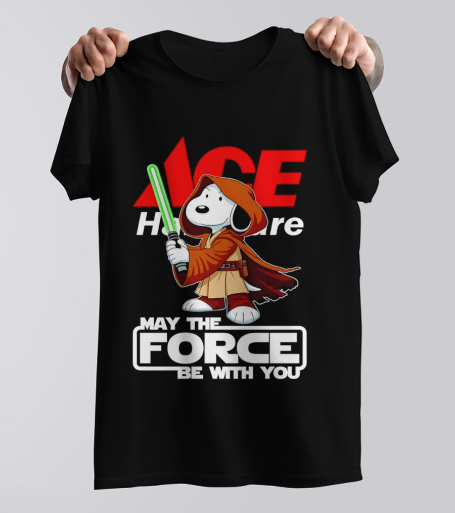 ACE Hardware May The Force Be With You Snoopy Star Wars T-Shirt
