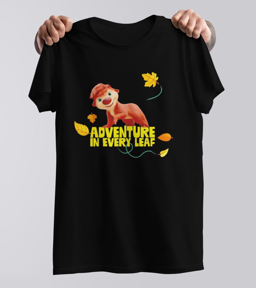 Adventure In Every Leaf Sid The Sloth Character With Autumn Leaves T-Shirt