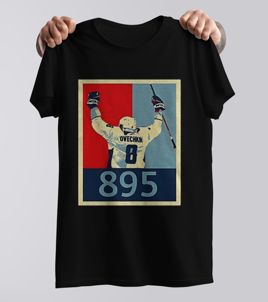 Ovechkin 895 Washington Capitals Hockey Record T-Shirt