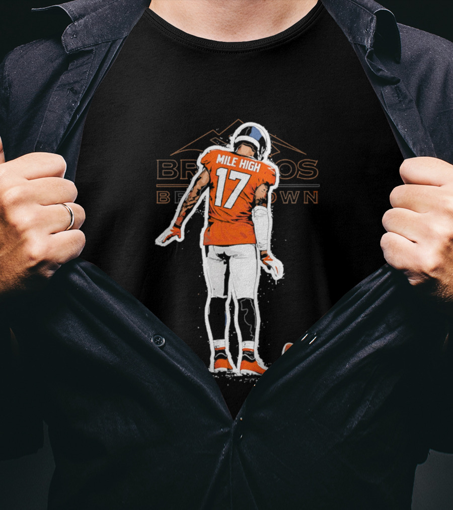 Denver Broncos Mile High Celebration Number 17 T-Shirt