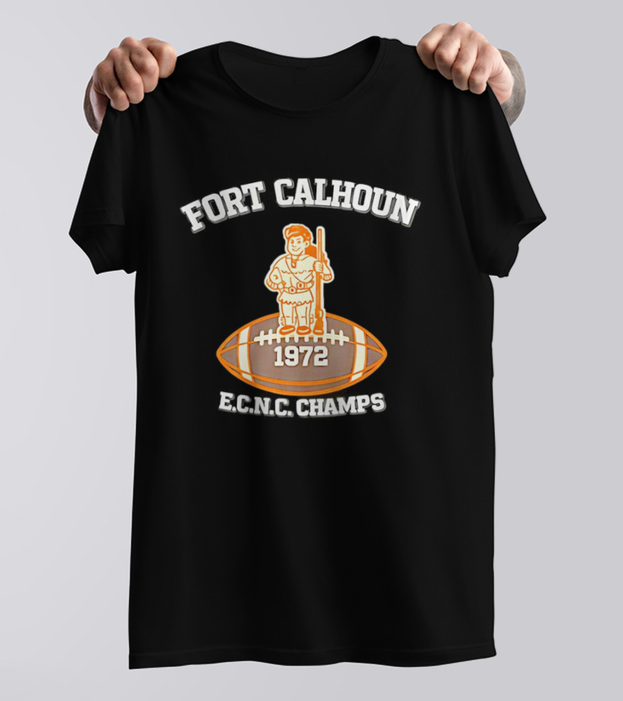 Fort Calhoun 1972 ECNC Champs Football T-Shirt