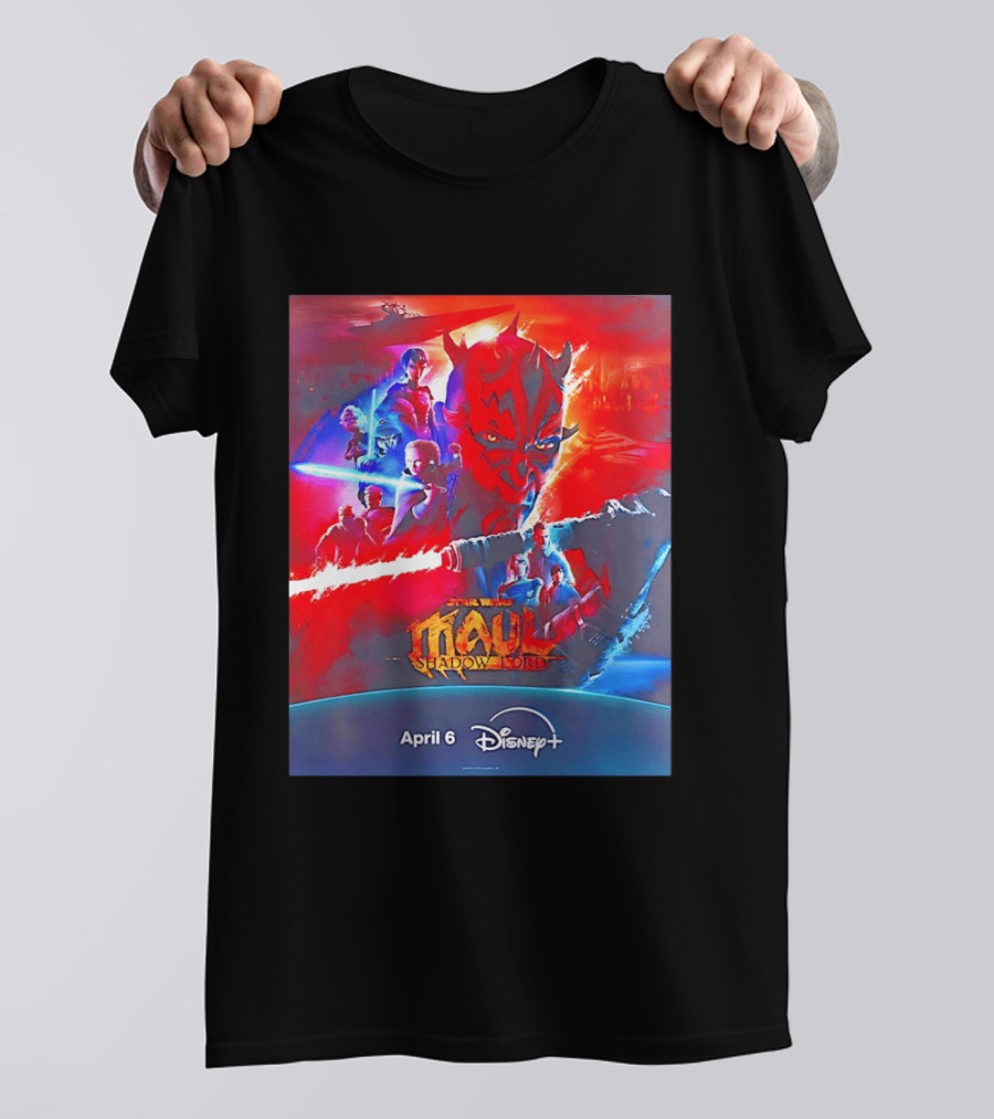 Star Wars Maul Shadow Lord Disney Plus April 6 2026 T-Shirt
