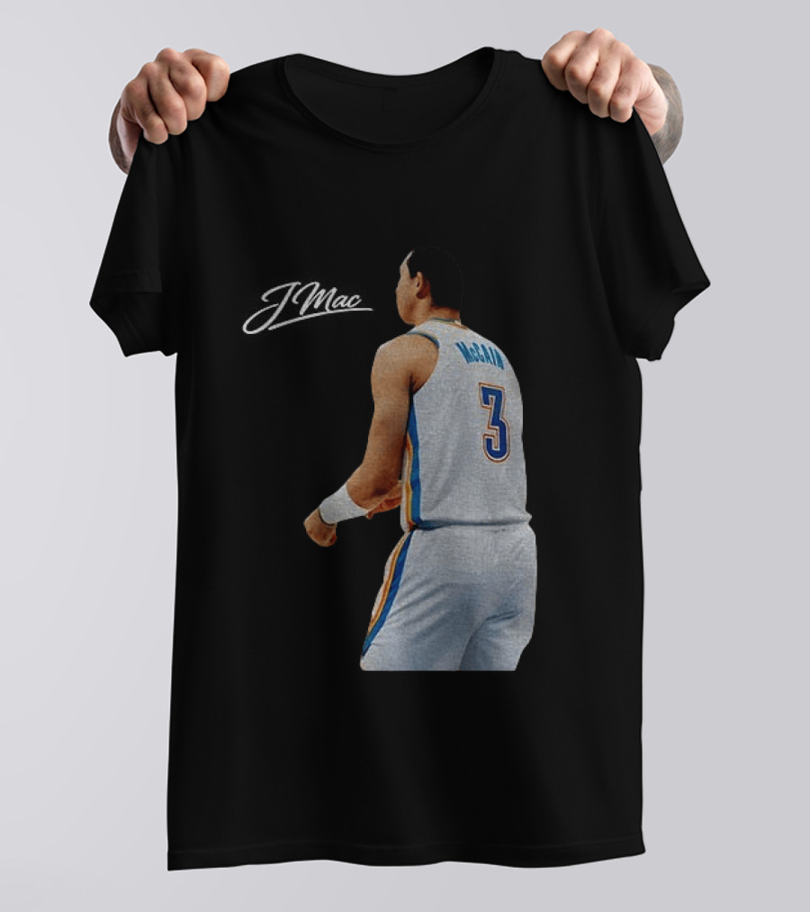 Jared McCain Oklahoma City Thunder Basketball NBA Number 3 Jersey T-Shirt