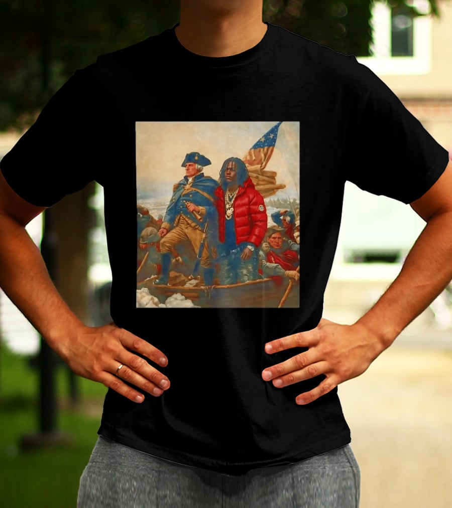 Washington Crossing The Delaware With Chief Keef Collaboration T-Shirt