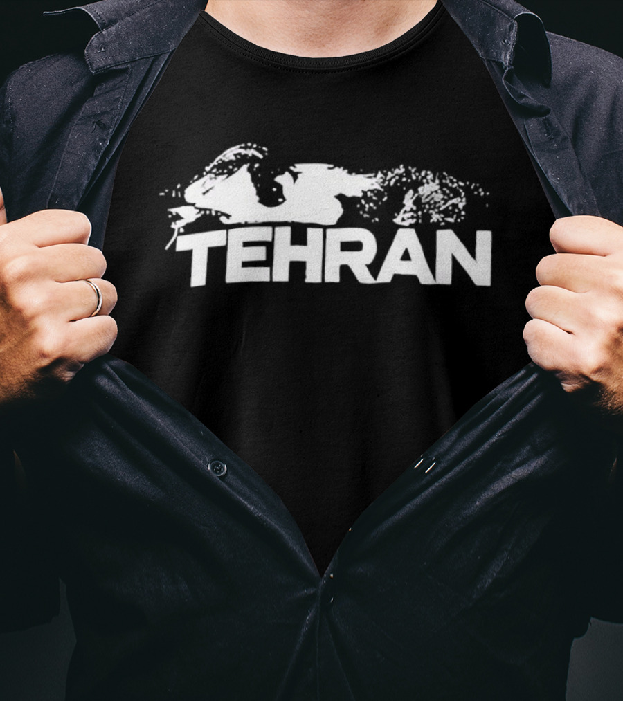 Tehran Map John Abraham's Tehran T-Shirt