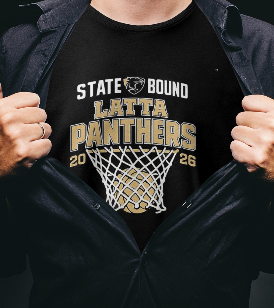 Latta Panthers State Bound Basketball 2026 T-Shirt