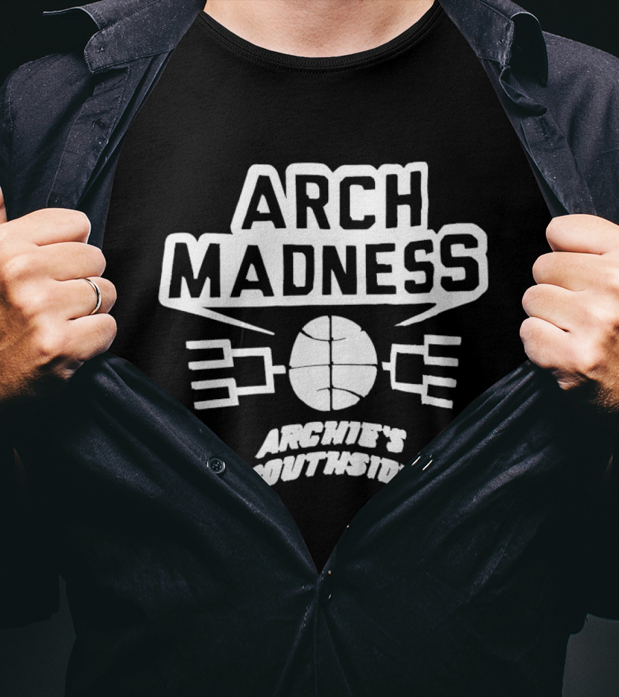 Arch Madness Archie's Southside Basketball Tournament Bracket T-Shirt
