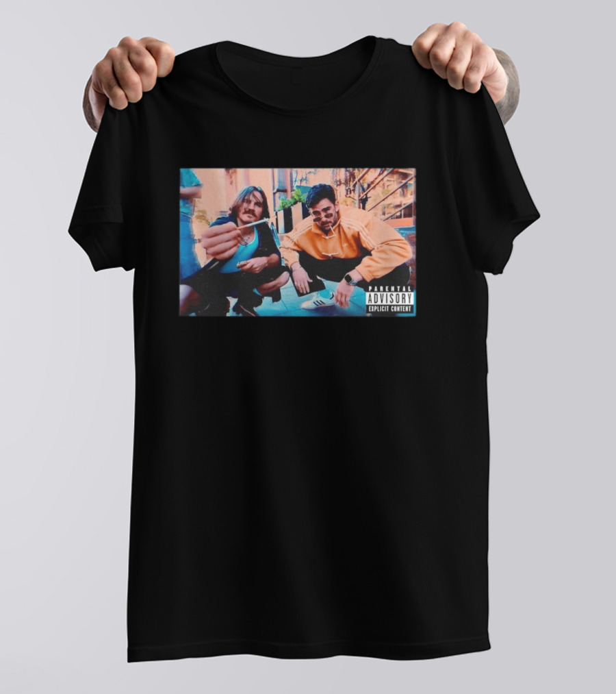 Parental Advisory Hasan Piker And Ethan Street Style Retro Photo T-Shirt