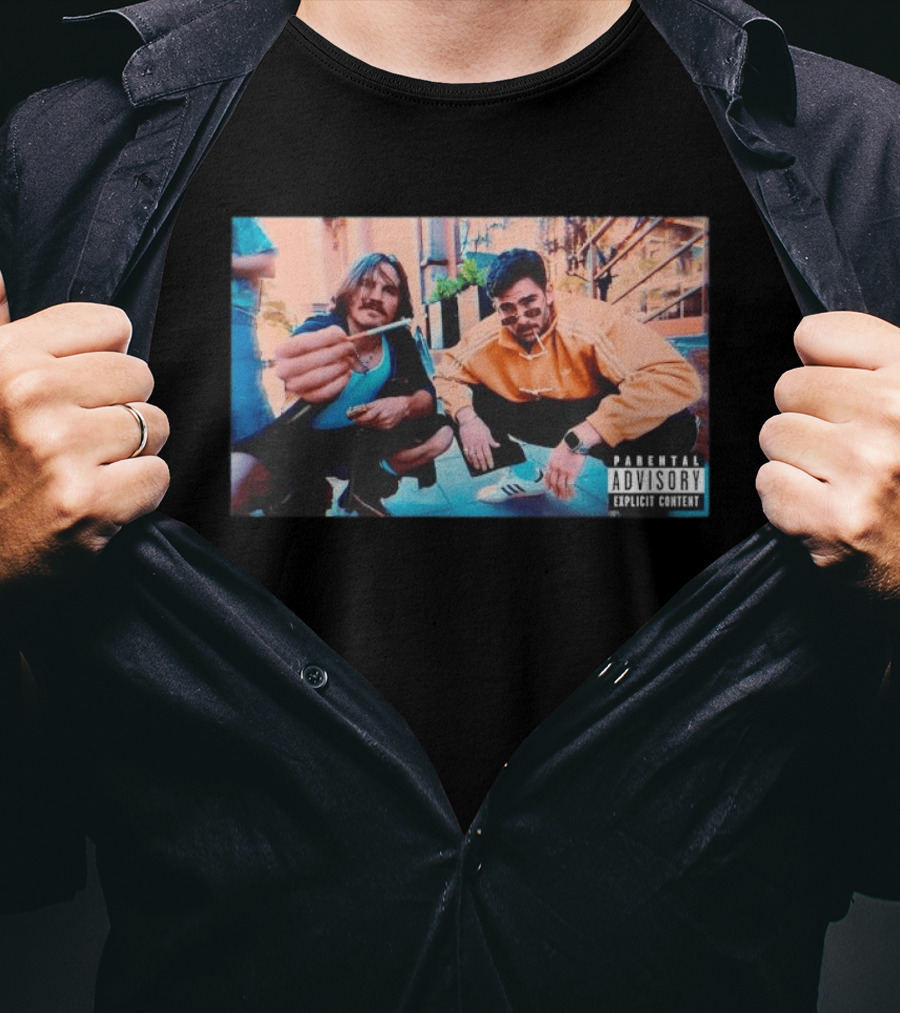Parental Advisory Hasan Piker And Ethan Street Style Retro Photo T-Shirt