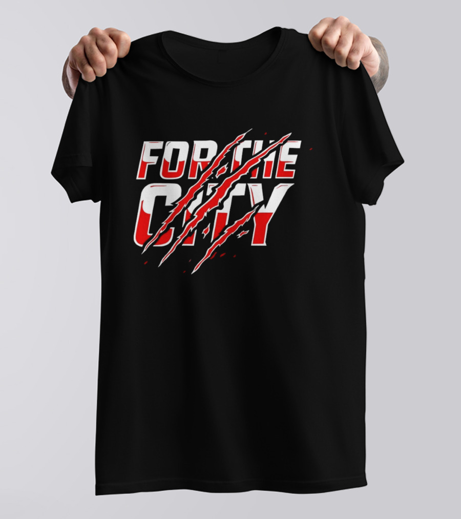 Houston Cougars For The City 2026 Claw Marks T-Shirt