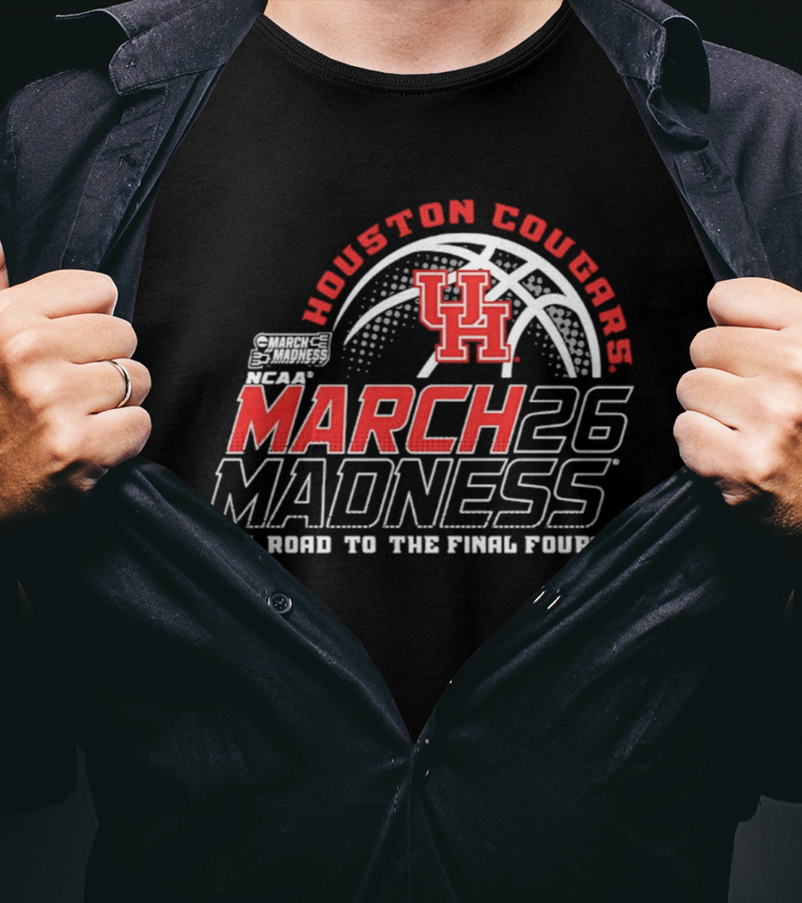 Houston Cougars NCAA March Madness 2026 The Road To The Final Four T-Shirt