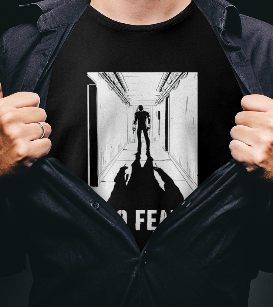 No Fear Redux Corridor Shadow Person Standing T-Shirt