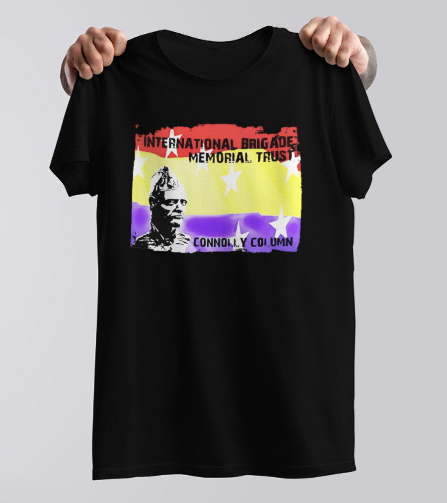 International Brigade Memorial Trust Connolly Column Star Flag T-Shirt