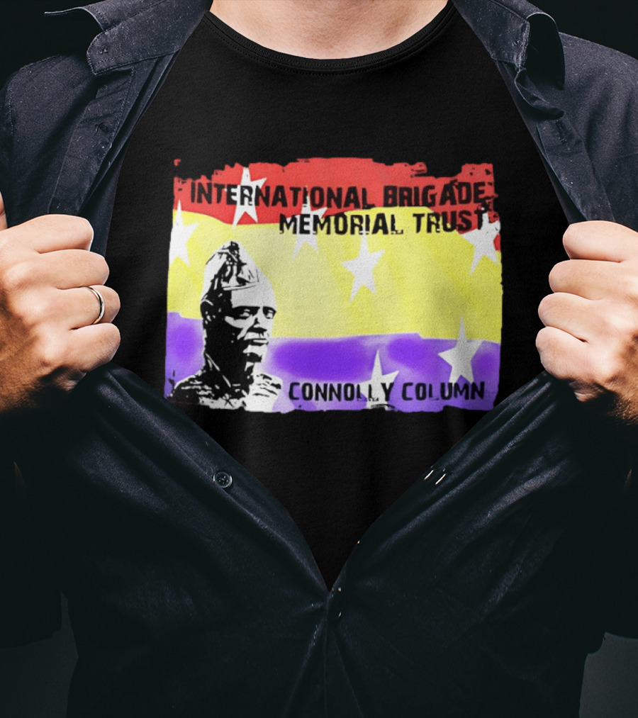 International Brigade Memorial Trust Connolly Column Star Flag T-Shirt