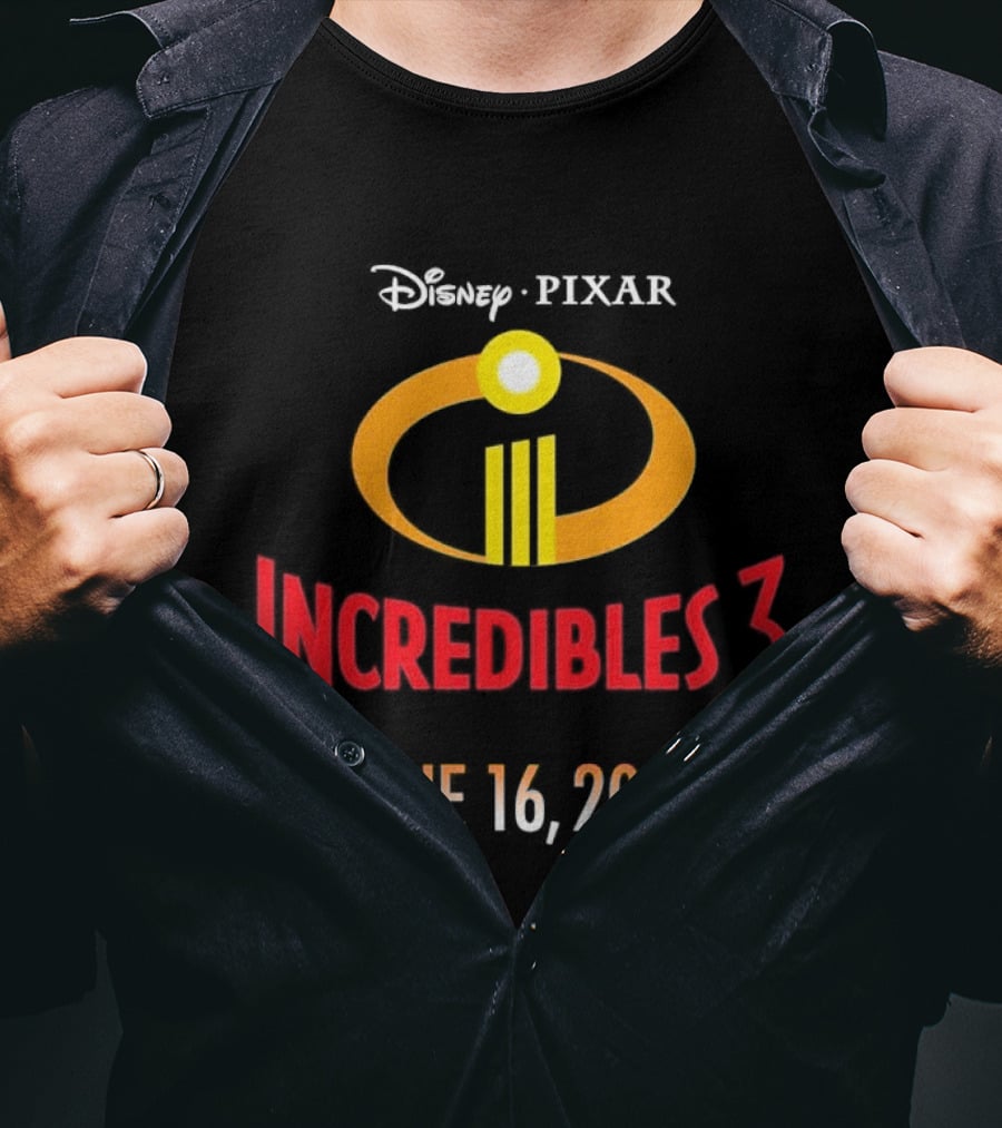 Disney Pixar Incredibles 3 June 16 2028 T-Shirt