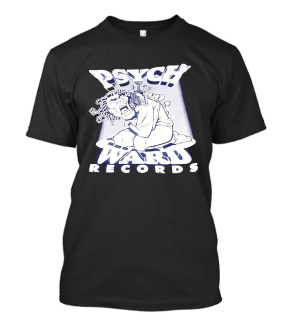 Psych Ward Records Crying Character With Microphone T-Shirt