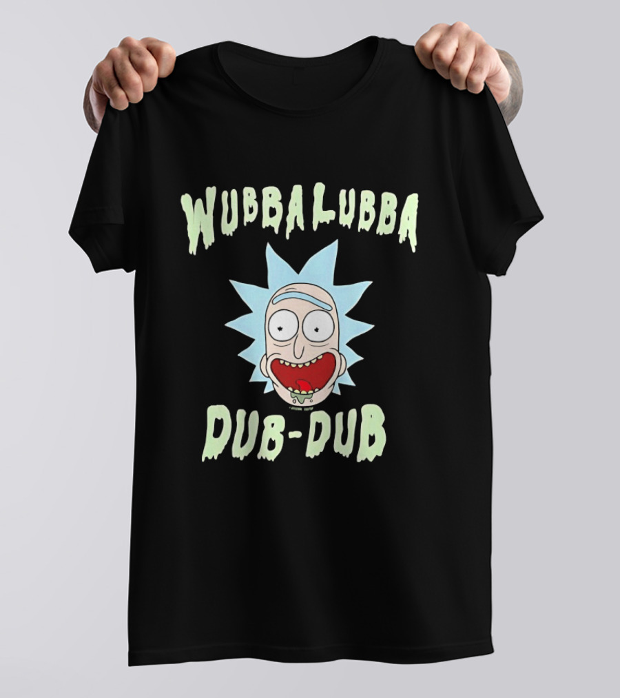 Wubbalubba Dub Dub Rick Sanchez Face T-Shirt