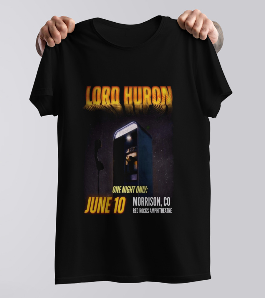 Lord Huron One Night Only June 10 Morrison CO Red Rocks Amphitheatre T-Shirt