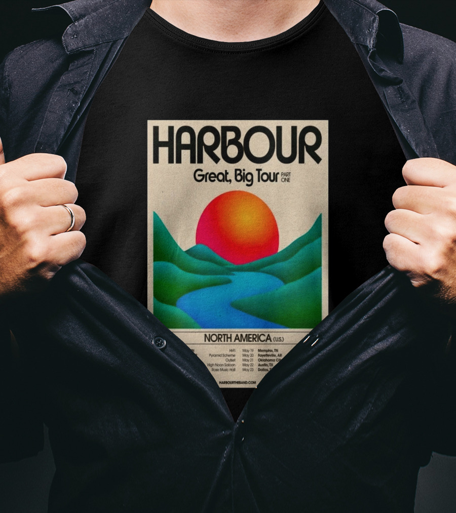 HARBOUR Great Big Tour Part One North America 2026 Dates And Locations T-Shirt