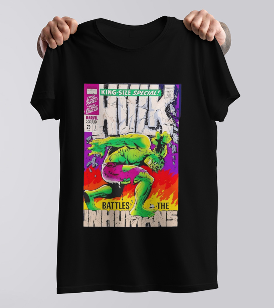 The Incredible Hulk King Size Special Battles The Inhumans Marvel Comics Group 1968 Cover T-Shirt
