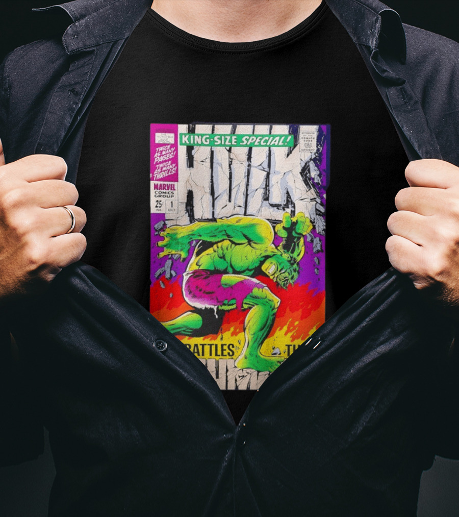The Incredible Hulk King Size Special Battles The Inhumans Marvel Comics Group 1968 Cover T-Shirt