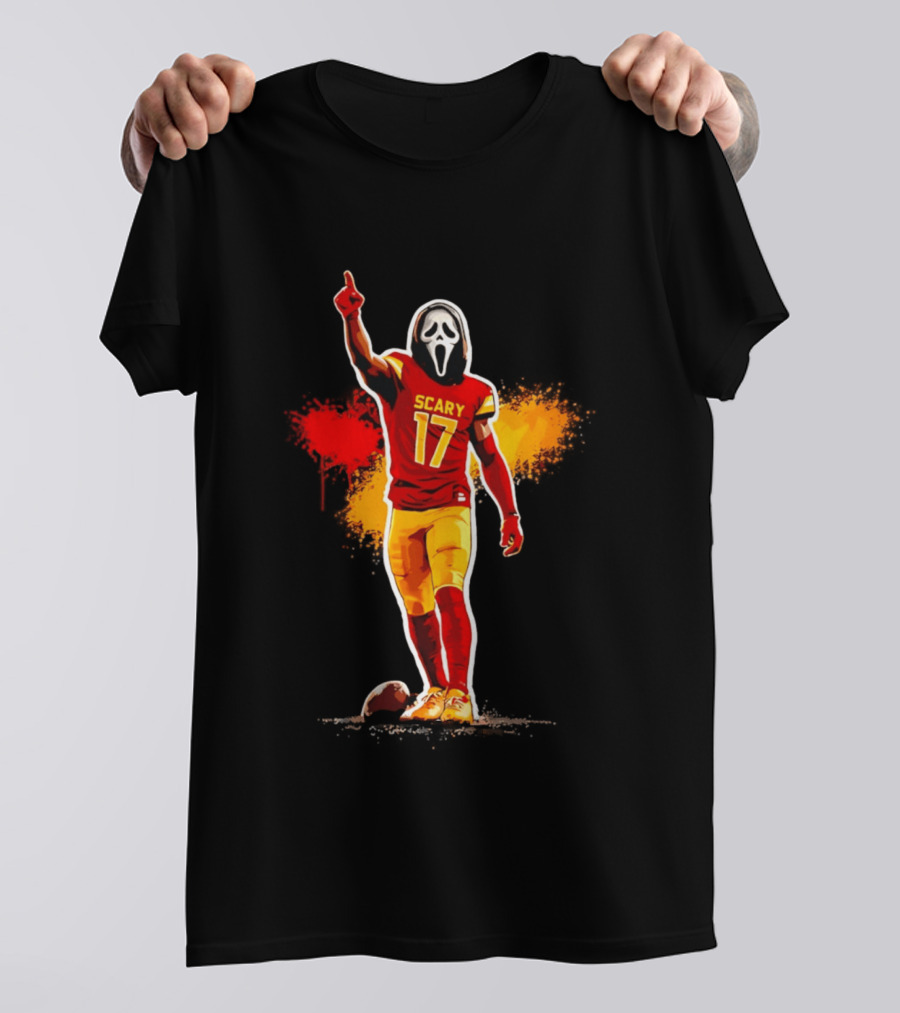 Washington Commanders Terry Mclaurin Scary 17 Horror Football Jersey T-Shirt