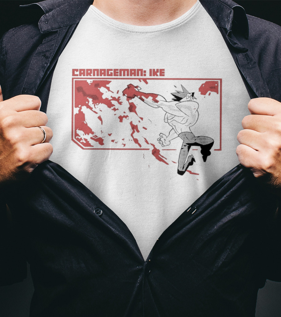 Carnageman Ike Comic Explosive Action T-Shirt