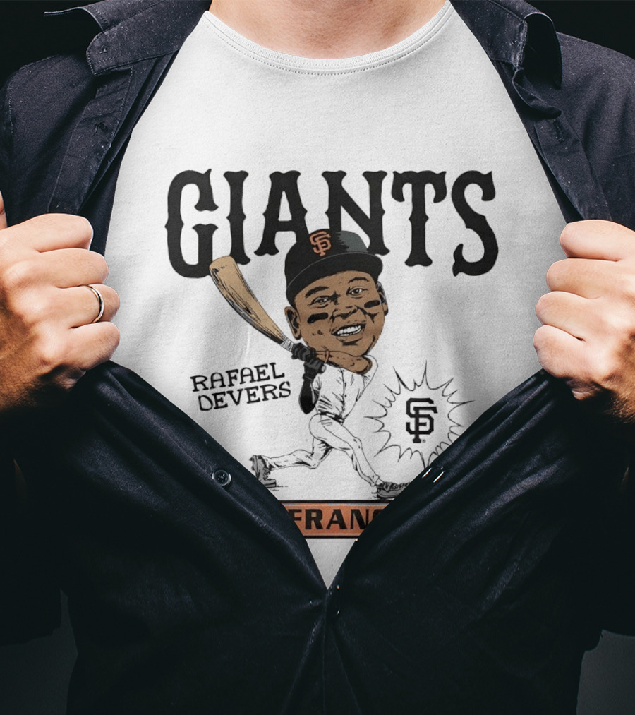 Rafael Devers San Francisco Giants MLB Baseball Caricature Giants San Francisco T-Shirt