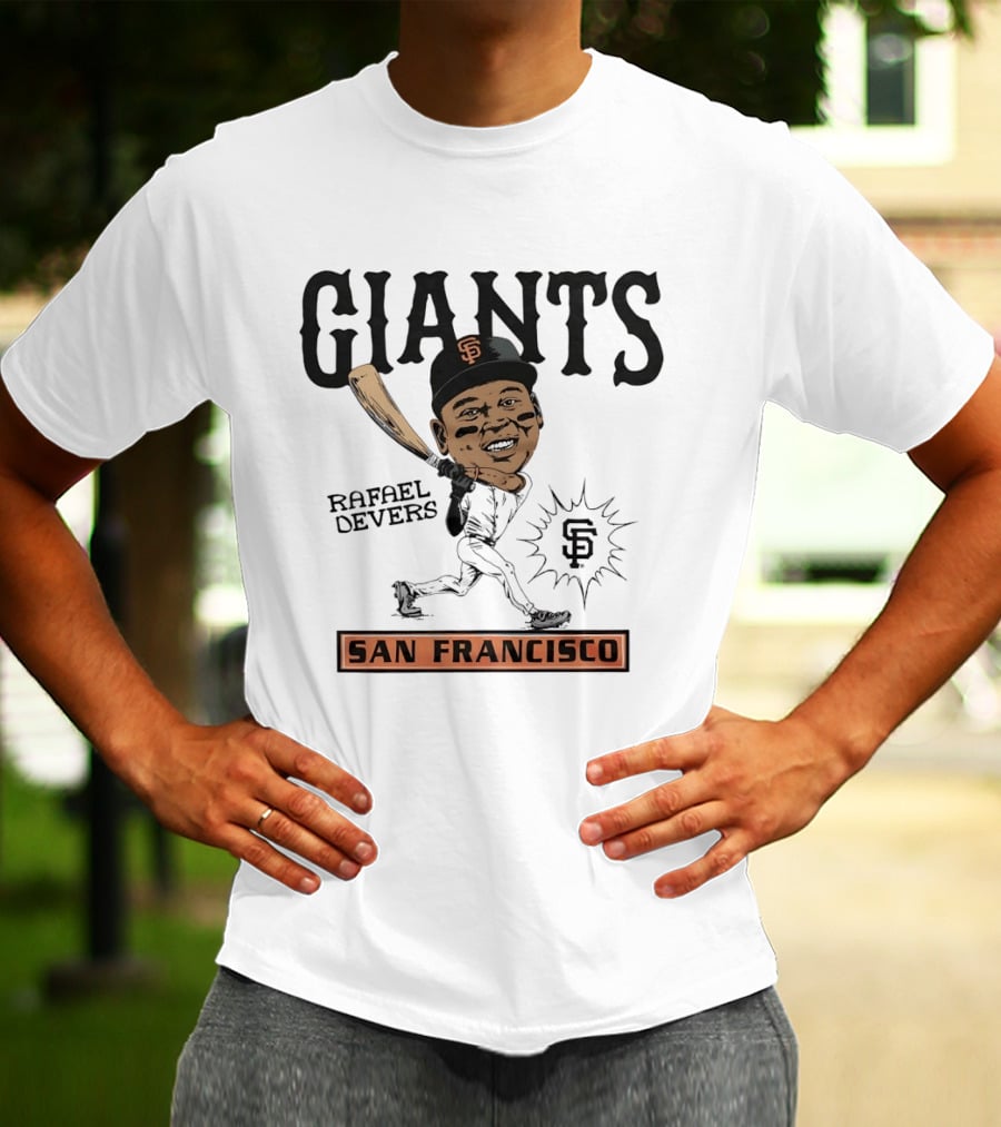 Rafael Devers San Francisco Giants MLB Baseball Caricature Giants San Francisco T-Shirt