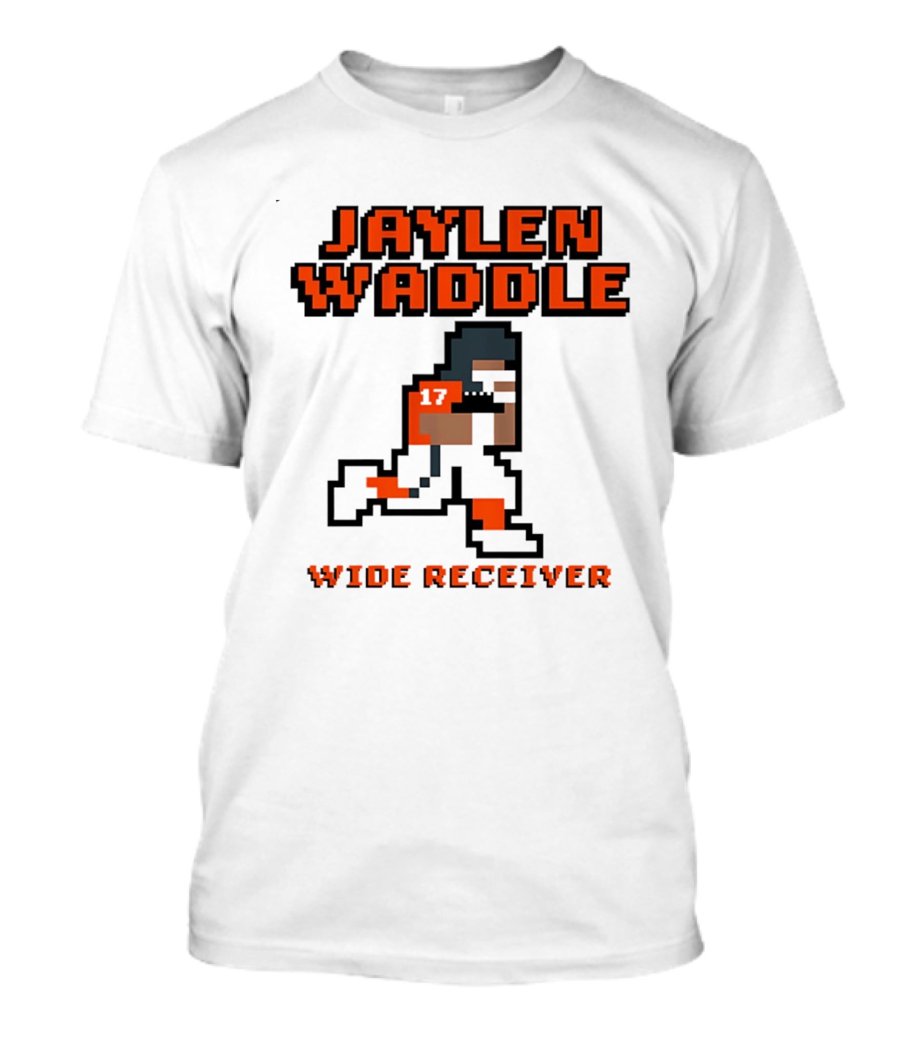 Jaylen Waddle Wide Receiver Pixel T-Shirt