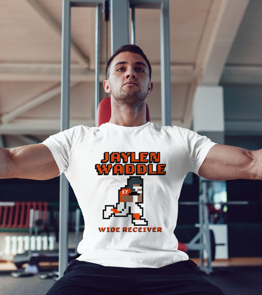 Jaylen Waddle Wide Receiver Pixel T-Shirt