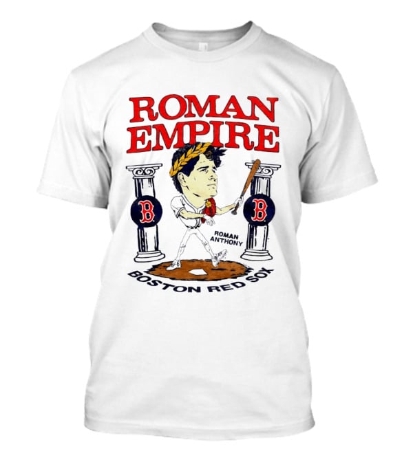 Roman Empire Boston Red Sox Roman Anthony MLB Baseball Caricature T-Shirt