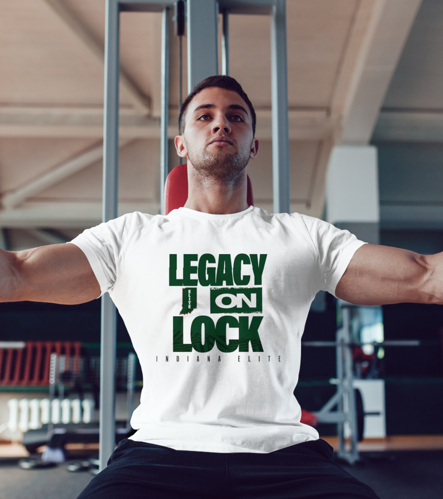 Legacy On Lock Indiana Elite Basketball State Pride T-Shirt