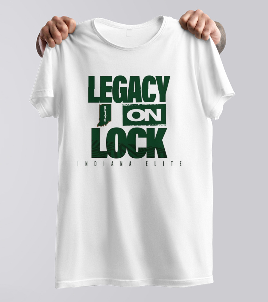 Legacy On Lock Indiana Elite Basketball State Pride T-Shirt