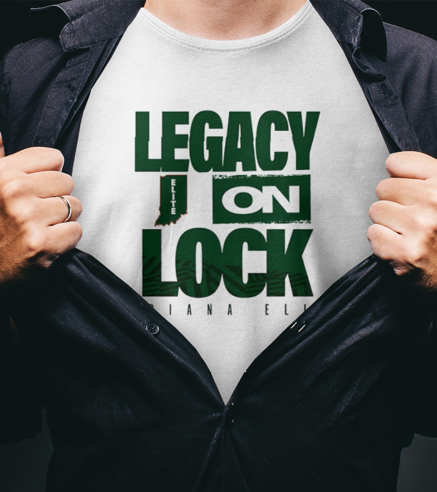 Legacy On Lock Indiana Elite Basketball State Pride T-Shirt