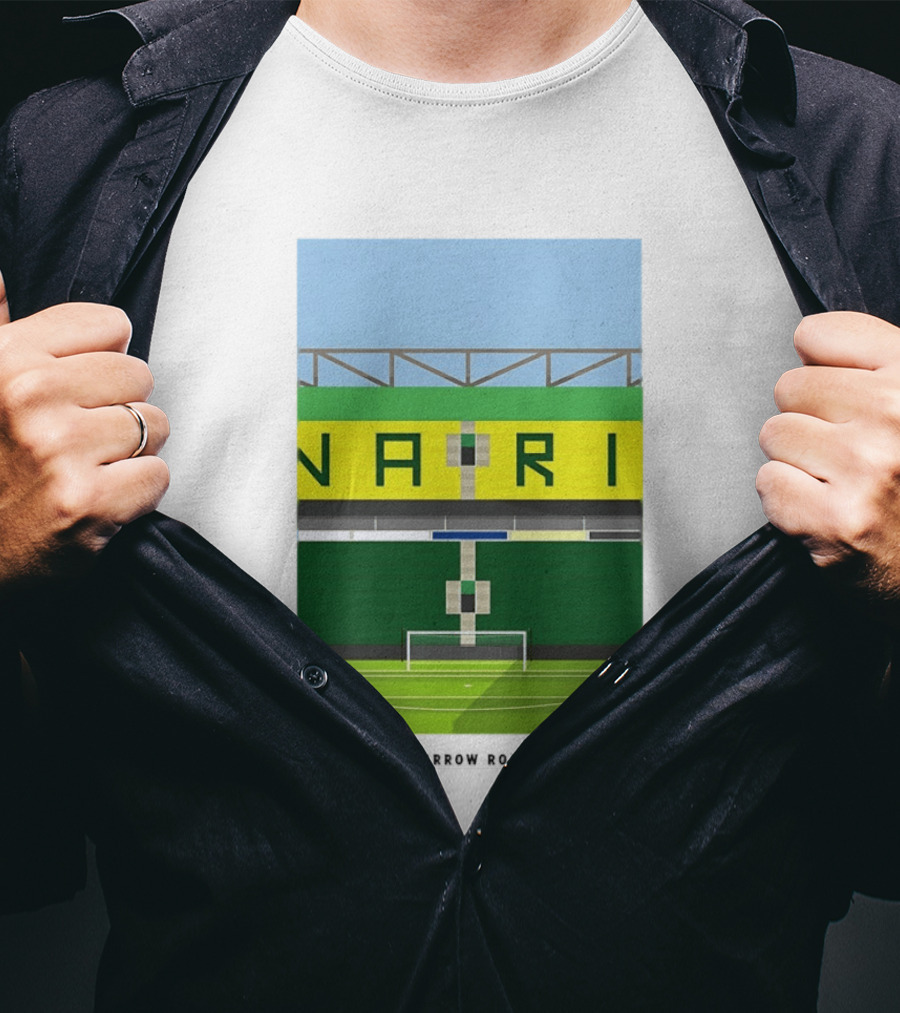 The Canaries Carrow Road Stadium Iconic Architecture T-Shirt